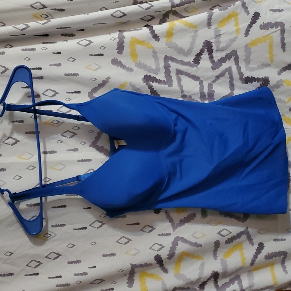 Rhonda Sheer Built in Bra Fitted Tank XL